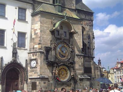 Astronomical clock in Prague town centre